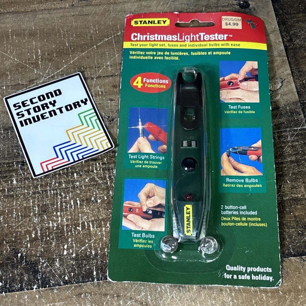 Stanley Christmas Light Tester 2005 New In Box Never Opened